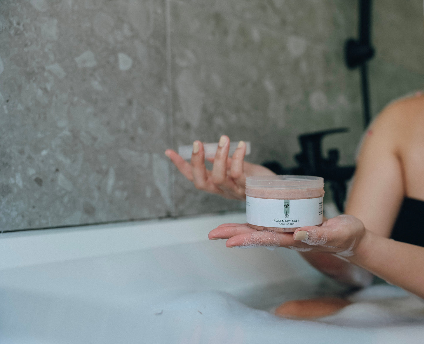 Rosemary Salt Scrub