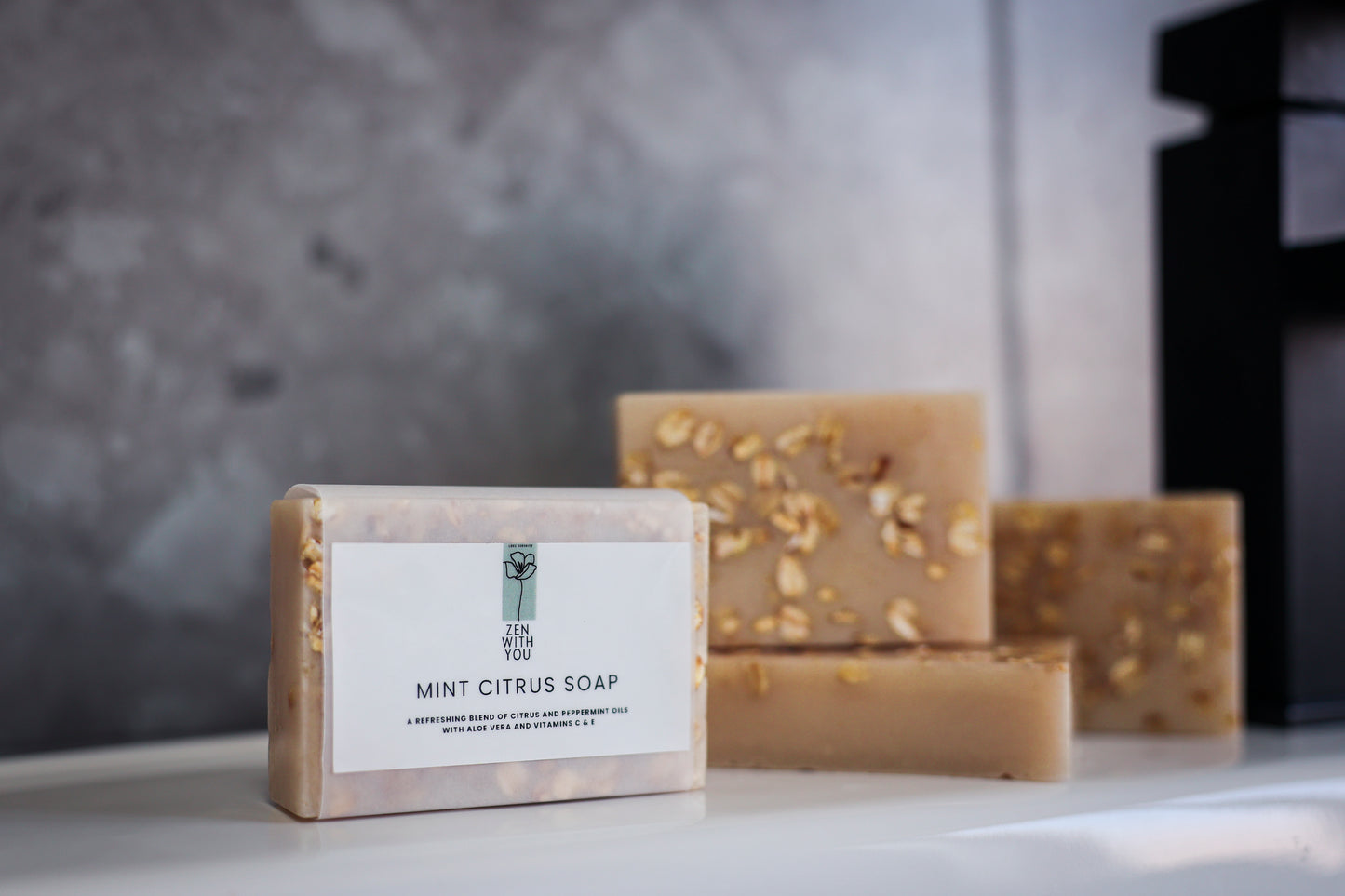 Mint Citrus Soap with Oats