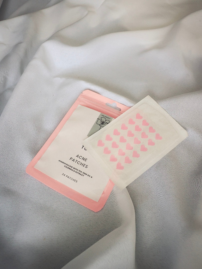 Hydrocolloid Acne Patches (24 Patches) – Invisible Spot Treatment & Fast Healing