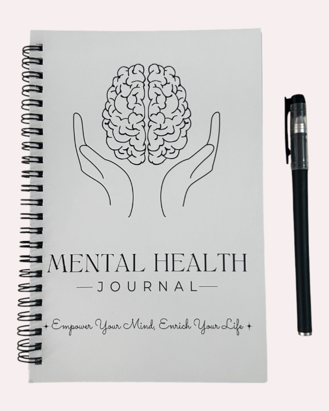 Mental Health Journal + Pen – Daily Reflection & Emotional Balance