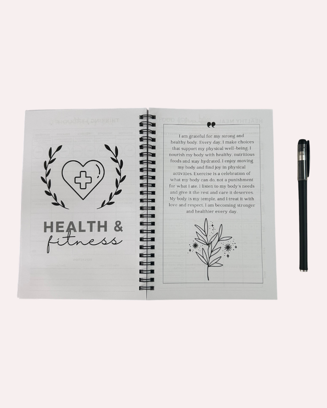 Mental Health Journal + Pen – Daily Reflection & Emotional Balance