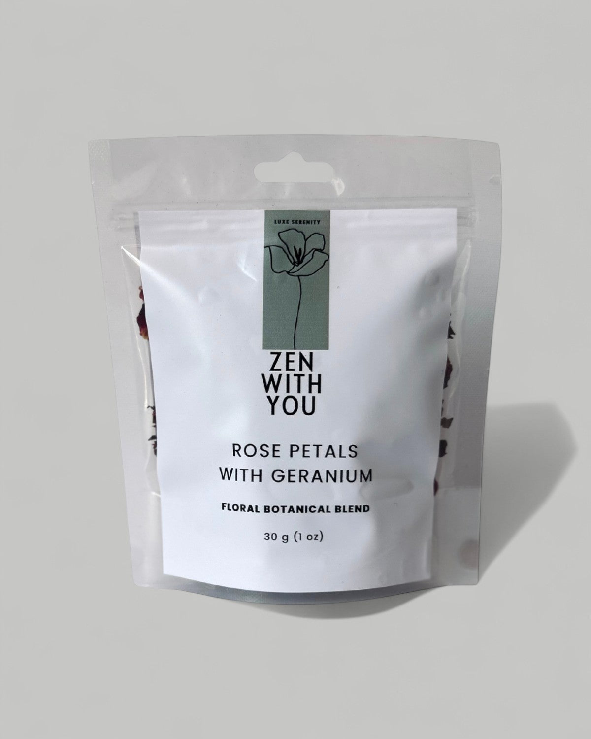 Rose Petals with Geranium