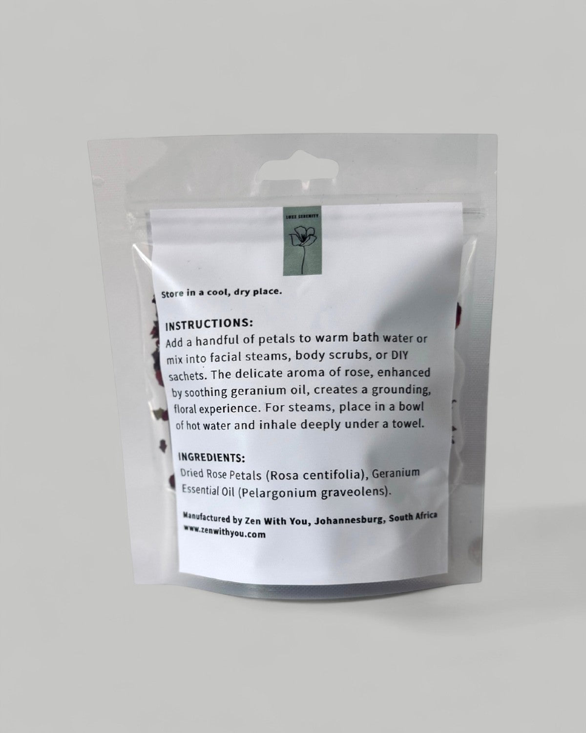 Rose Petals with Geranium